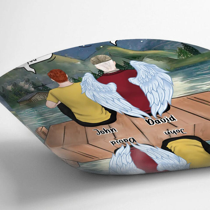 Custom Personalized Memorial Family Pillow Cover - Memorial Gift For Family Members - I Still Talk About You