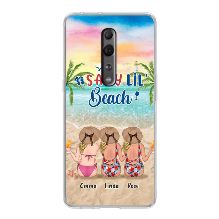 Personalized Beach Girls Phone Case - Up to 3 Girls - Gift Idea For Friends/Sisters - Salty Lil' Beach - Case For Xiaomi, Oppo And Huawei