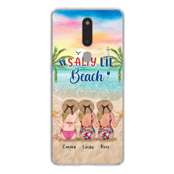 Personalized Beach Girls Phone Case - Up to 3 Girls - Gift Idea For Friends/Sisters - Salty Lil' Beach - Case For Xiaomi, Oppo And Huawei
