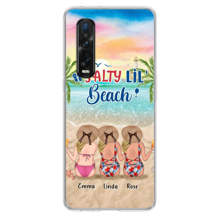 Personalized Beach Girls Phone Case - Up to 3 Girls - Gift Idea For Friends/Sisters - Salty Lil' Beach - Case For Xiaomi, Oppo And Huawei
