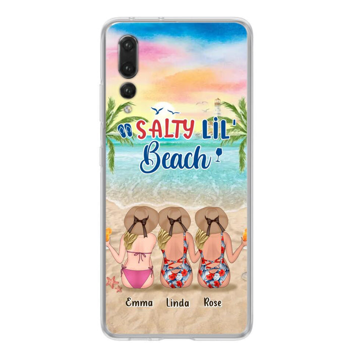Personalized Beach Girls Phone Case - Up to 3 Girls - Gift Idea For Friends/Sisters - Salty Lil' Beach - Case For Xiaomi, Oppo And Huawei