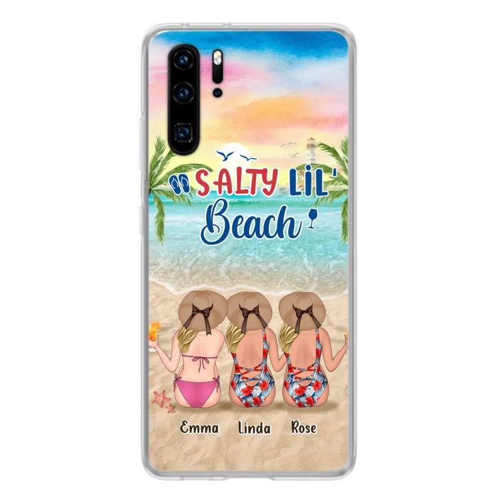 Personalized Beach Girls Phone Case - Up to 3 Girls - Gift Idea For Friends/Sisters - Salty Lil' Beach - Case For Xiaomi, Oppo And Huawei