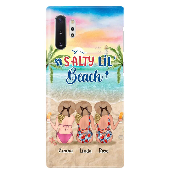 Personalized Beach Girls Phone Case - Up to 3 Girls - Gift Idea For Friends/Sisters - Salty Lil' Beach - Case For iPhone And Samsung