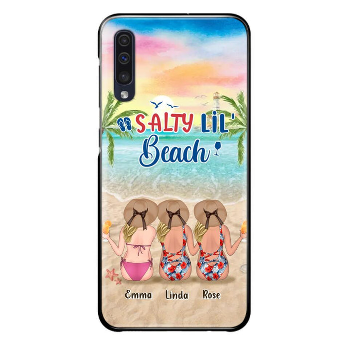 Personalized Beach Girls Phone Case - Up to 3 Girls - Gift Idea For Friends/Sisters - Salty Lil' Beach - Case For iPhone And Samsung