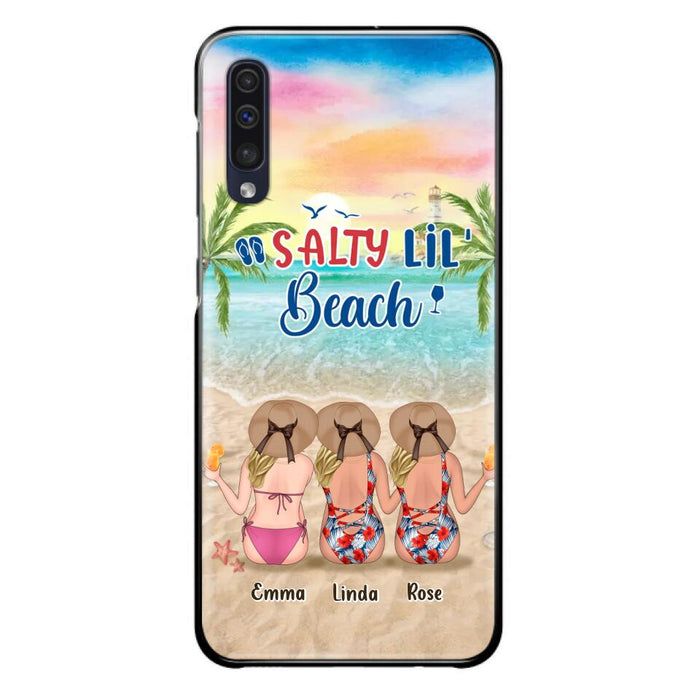 Personalized Beach Girls Phone Case - Up to 3 Girls - Gift Idea For Friends/Sisters - Salty Lil' Beach - Case For iPhone And Samsung