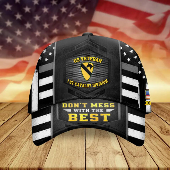 Personalized Veteran Baseball Cap - Gift Idea For Veterans - Don't Mess With The Best