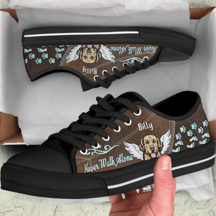 Personalized Never Walk Alone Dog Sneaker - Best Gift For Dog Lover
