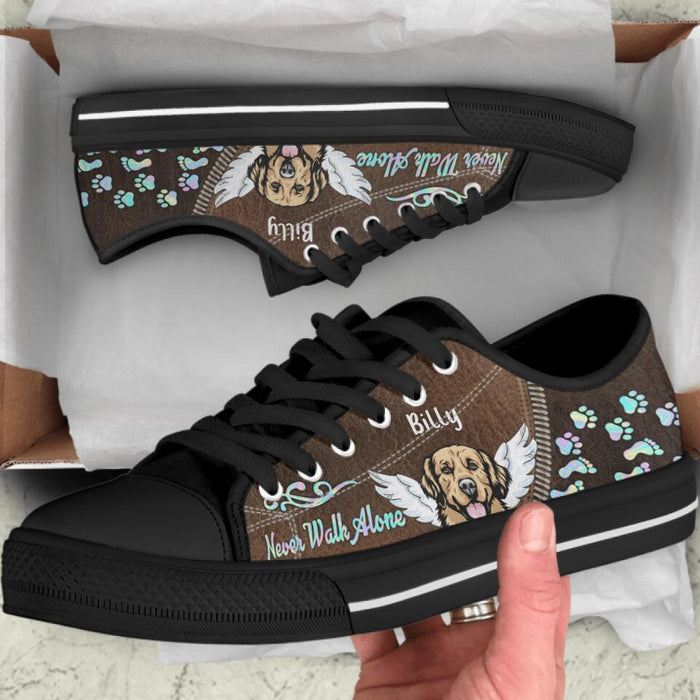 Personalized Never Walk Alone Dog Sneaker - Best Gift For Dog Lover