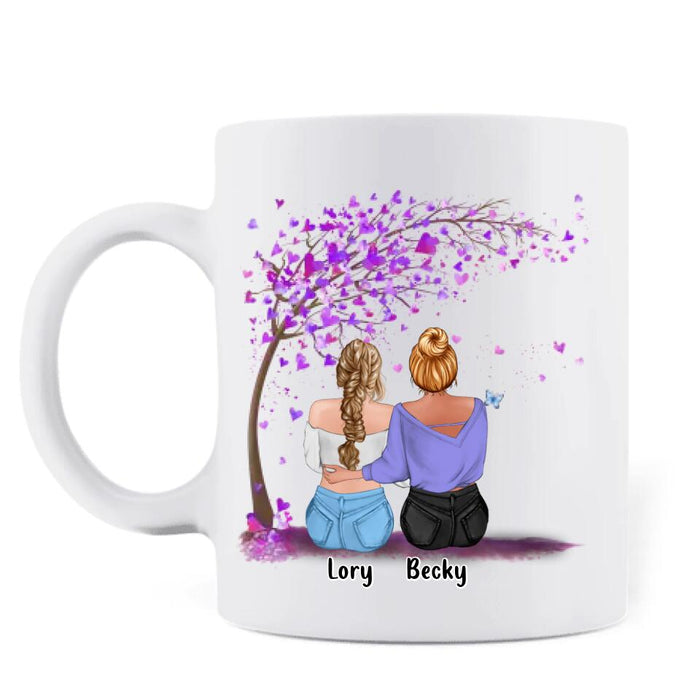 Personalized Best Friend Coffee Mug - Gift Idea For Bestie/Friend- My Best Friend May Not Be My Sister By Blood But She's My Sister By Heart