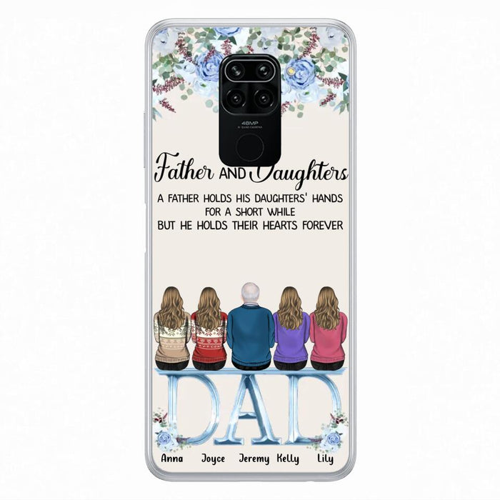 Personalized Father Phone Case - Up to 5 People - Father's Day Gift Idea For Father - Father & Daughters A Father Holds His Daughters Hands For A Short While - Case for Xiaomi/Huawei/Oppo