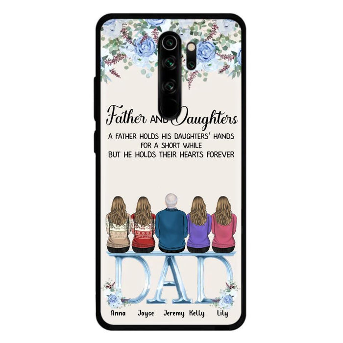 Personalized Father Phone Case - Up to 5 People - Father's Day Gift Idea For Father - Father & Daughters A Father Holds His Daughters Hands For A Short While - Case for Xiaomi/Huawei/Oppo