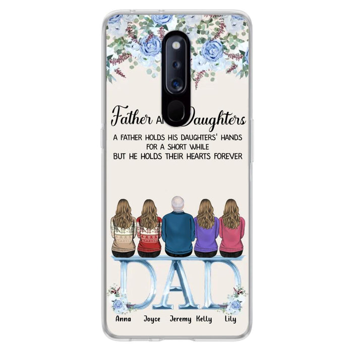 Personalized Father Phone Case - Up to 5 People - Father's Day Gift Idea For Father - Father & Daughters A Father Holds His Daughters Hands For A Short While - Case for Xiaomi/Huawei/Oppo