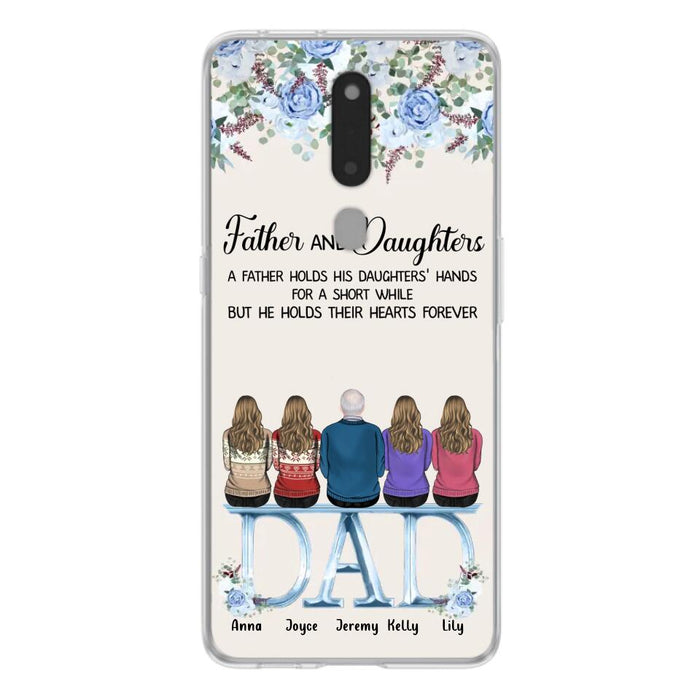Personalized Father Phone Case - Up to 5 People - Father's Day Gift Idea For Father - Father & Daughters A Father Holds His Daughters Hands For A Short While - Case for Xiaomi/Huawei/Oppo