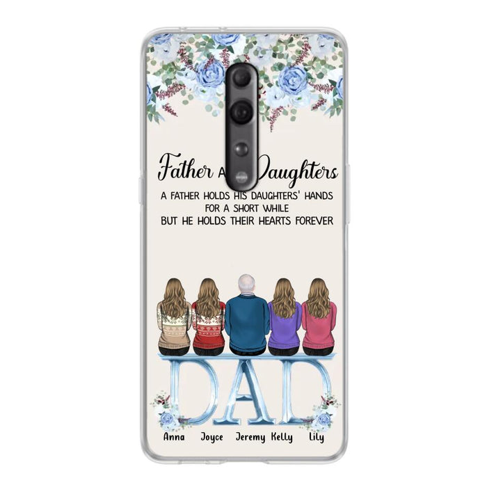 Personalized Father Phone Case - Up to 5 People - Father's Day Gift Idea For Father - Father & Daughters A Father Holds His Daughters Hands For A Short While - Case for Xiaomi/Huawei/Oppo