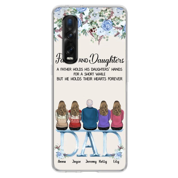 Personalized Father Phone Case - Up to 5 People - Father's Day Gift Idea For Father - Father & Daughters A Father Holds His Daughters Hands For A Short While - Case for Xiaomi/Huawei/Oppo