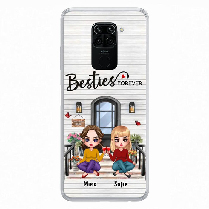 Personalized Besties Sisters Front Porch Phone Case - Up to 5 Women - Gift Idea For Friends/Besties/Sisters - Besties Forever - Case For Xiaomi/Oppo/Huawei