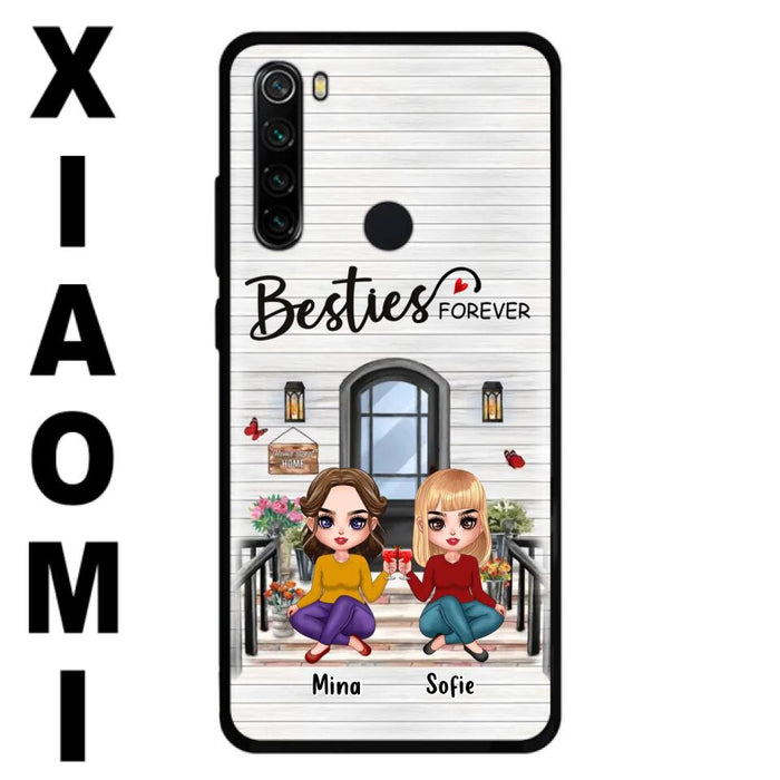 Personalized Besties Sisters Front Porch Phone Case - Up to 5 Women - Gift Idea For Friends/Besties/Sisters - Besties Forever - Case For Xiaomi/Oppo/Huawei