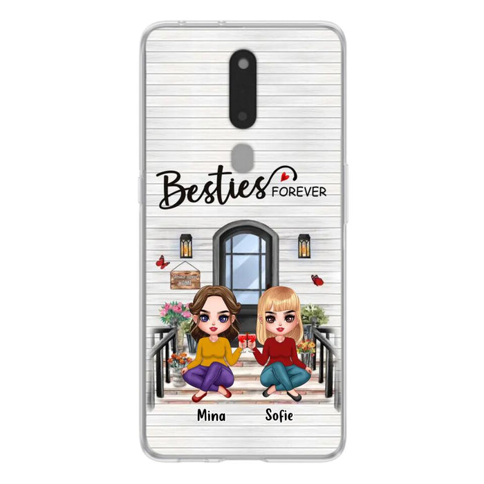 Personalized Besties Sisters Front Porch Phone Case - Up to 5 Women - Gift Idea For Friends/Besties/Sisters - Besties Forever - Case For Xiaomi/Oppo/Huawei