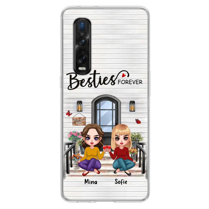 Personalized Besties Sisters Front Porch Phone Case - Up to 5 Women - Gift Idea For Friends/Besties/Sisters - Besties Forever - Case For Xiaomi/Oppo/Huawei