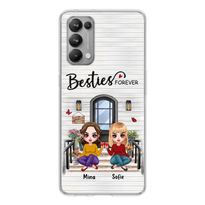 Personalized Besties Sisters Front Porch Phone Case - Up to 5 Women - Gift Idea For Friends/Besties/Sisters - Besties Forever - Case For Xiaomi/Oppo/Huawei
