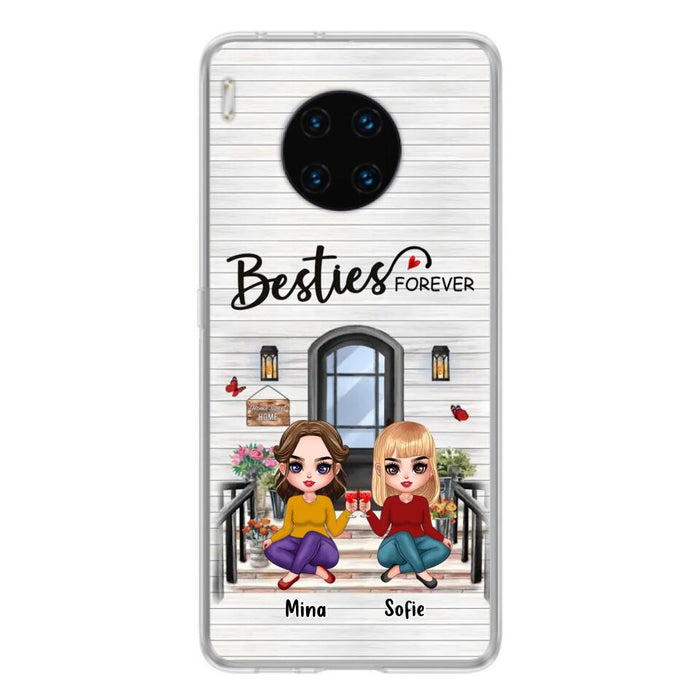 Personalized Besties Sisters Front Porch Phone Case - Up to 5 Women - Gift Idea For Friends/Besties/Sisters - Besties Forever - Case For Xiaomi/Oppo/Huawei
