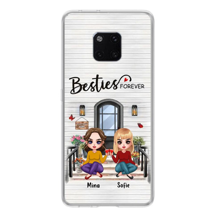 Personalized Besties Sisters Front Porch Phone Case - Up to 5 Women - Gift Idea For Friends/Besties/Sisters - Besties Forever - Case For Xiaomi/Oppo/Huawei