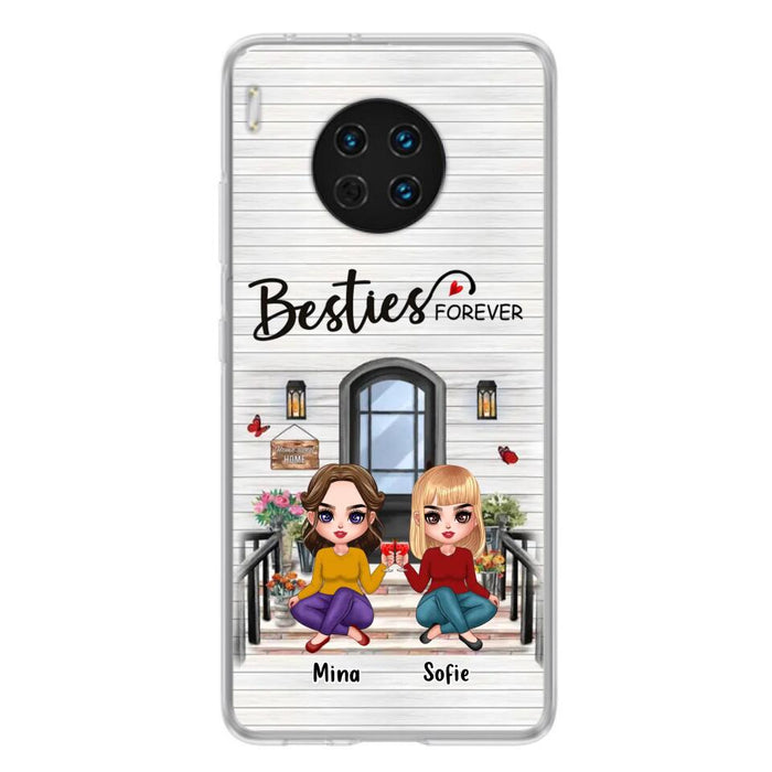 Personalized Besties Sisters Front Porch Phone Case - Up to 5 Women - Gift Idea For Friends/Besties/Sisters - Besties Forever - Case For Xiaomi/Oppo/Huawei