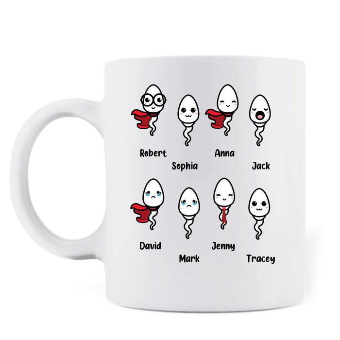 Personalized Happy Mother's Day Coffee Mug - Mother's Day 2023 Gift - Mom Thank You For Everything From The Ones You Didn't Swallow