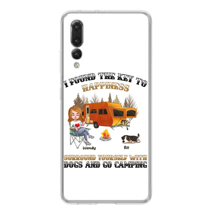 Personalized Dog Camping Queen Phone Case - Gift Idea For Camping Lovers/Friends/ Dog Mom - Up to 5 Dogs - Case For Xiaomi/Oppo/Huawei