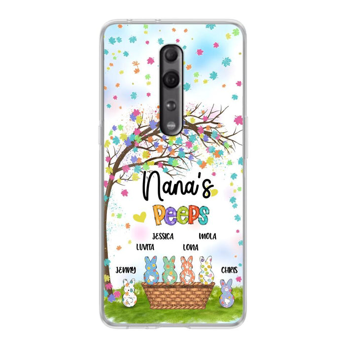 Personalized Nana's Peeps Phone Case - Gift Idea For Easter Day - Up to 6 Bunnies - Nana's Peeps - Cases For Oppo, Xiaomi & Huawei