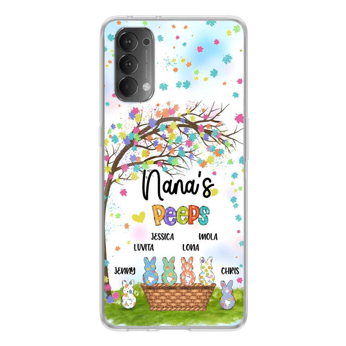Personalized Nana's Peeps Phone Case - Gift Idea For Easter Day - Up to 6 Bunnies - Nana's Peeps - Cases For Oppo, Xiaomi & Huawei