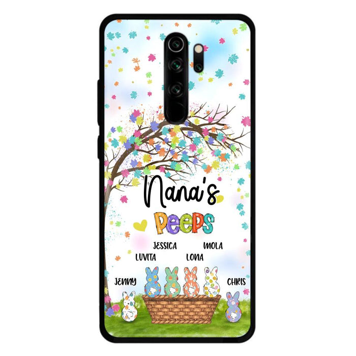 Personalized Nana's Peeps Phone Case - Gift Idea For Easter Day - Up to 6 Bunnies - Nana's Peeps - Cases For Oppo, Xiaomi & Huawei