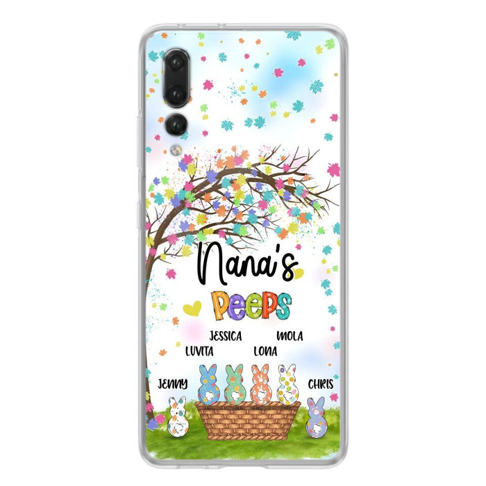 Personalized Nana's Peeps Phone Case - Gift Idea For Easter Day - Up to 6 Bunnies - Nana's Peeps - Cases For Oppo, Xiaomi & Huawei