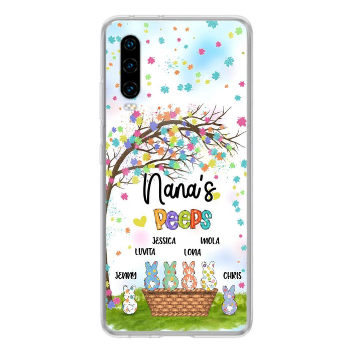 Personalized Nana's Peeps Phone Case - Gift Idea For Easter Day - Up to 6 Bunnies - Nana's Peeps - Cases For Oppo, Xiaomi & Huawei