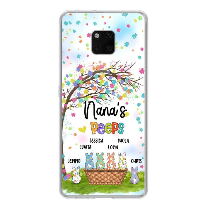 Personalized Nana's Peeps Phone Case - Gift Idea For Easter Day - Up to 6 Bunnies - Nana's Peeps - Cases For Oppo, Xiaomi & Huawei