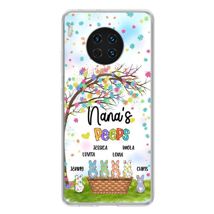 Personalized Nana's Peeps Phone Case - Gift Idea For Easter Day - Up to 6 Bunnies - Nana's Peeps - Cases For Oppo, Xiaomi & Huawei