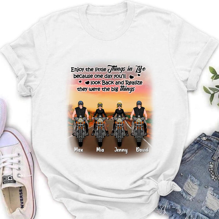 Personalized Couple Motorcycle Shirt/Pullover Hoodie - Gift Idea For Couple/Friends - You & Me We Got This