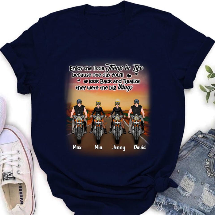 Personalized Couple Motorcycle Shirt/Pullover Hoodie - Gift Idea For Couple/Friends - You & Me We Got This