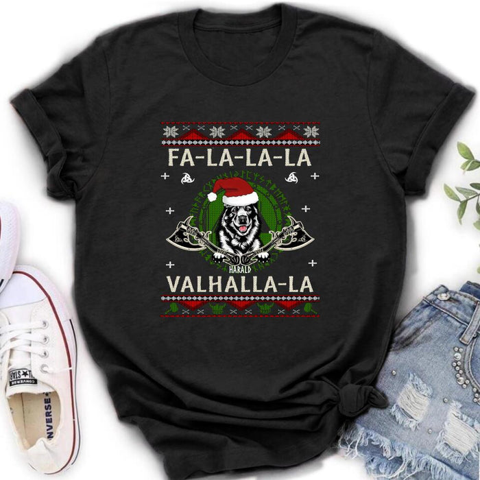 Personalized Viking Xmas Dog Ugly Sweatshirt/Hoodie - Up to 4 Dogs - Best Gift For Dog Lover