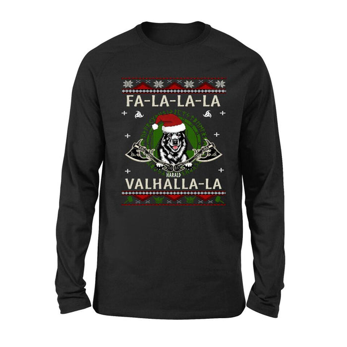 Personalized Viking Xmas Dog Ugly Sweatshirt/Hoodie - Up to 4 Dogs - Best Gift For Dog Lover