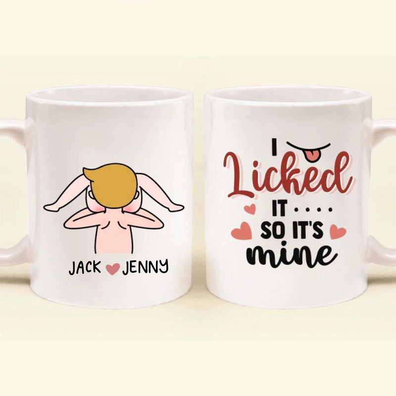 Personalized Anniversary Coffee Mug - Gift Idea For Him/Her - Mother's Day Gift For Wife From Husband - I Licked It So It's Mine