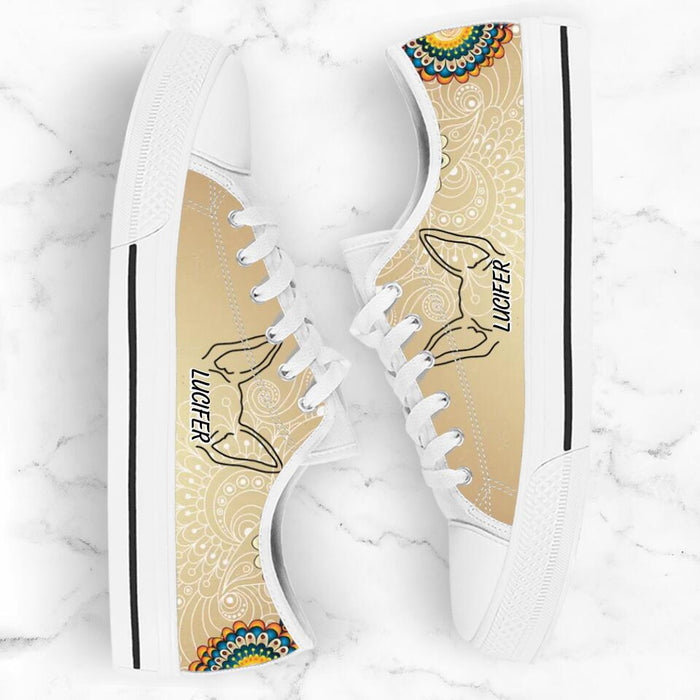 Personalized Dog Ears Sneakers - Gift Idea For Dog Lover/Mother's Day/Father's Day Gift