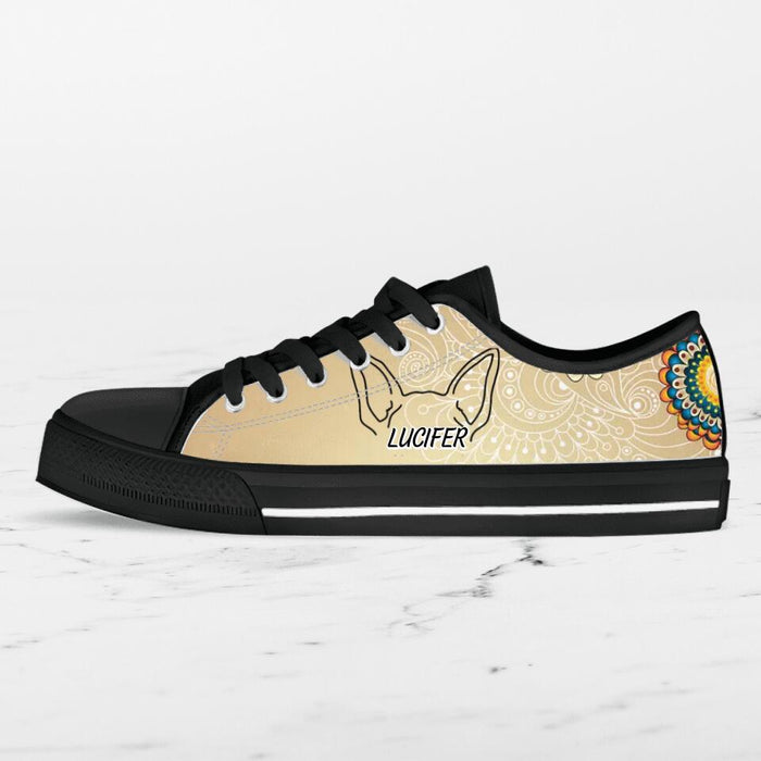 Personalized Dog Ears Sneakers - Gift Idea For Dog Lover/Mother's Day/Father's Day Gift