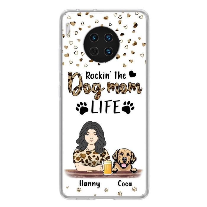 Personalized Dog Mom Phone Case - Up to 4 Dogs - Mother's Day Gift Idea For Dog Lover/Dog Mom - Rockin' The Dog Mom Life - Case For Xiaomi/Oppo And Huawei