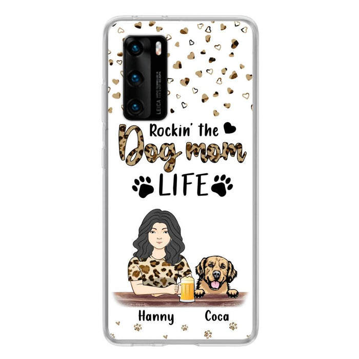 Personalized Dog Mom Phone Case - Up to 4 Dogs - Mother's Day Gift Idea For Dog Lover/Dog Mom - Rockin' The Dog Mom Life - Case For Xiaomi/Oppo And Huawei