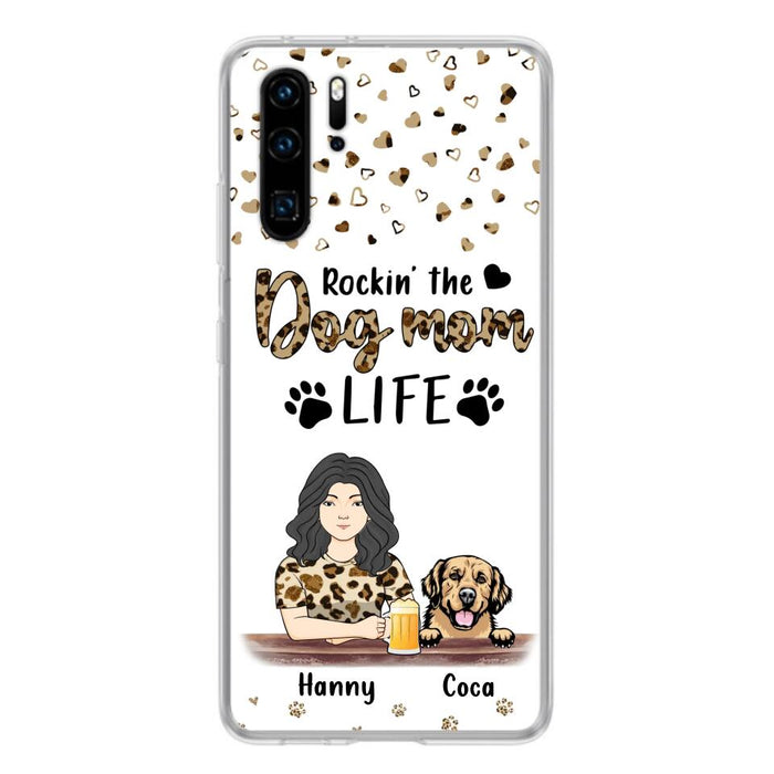 Personalized Dog Mom Phone Case - Up to 4 Dogs - Mother's Day Gift Idea For Dog Lover/Dog Mom - Rockin' The Dog Mom Life - Case For Xiaomi/Oppo And Huawei