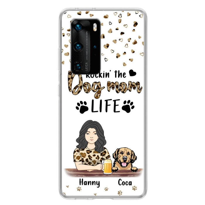 Personalized Dog Mom Phone Case - Up to 4 Dogs - Mother's Day Gift Idea For Dog Lover/Dog Mom - Rockin' The Dog Mom Life - Case For Xiaomi/Oppo And Huawei