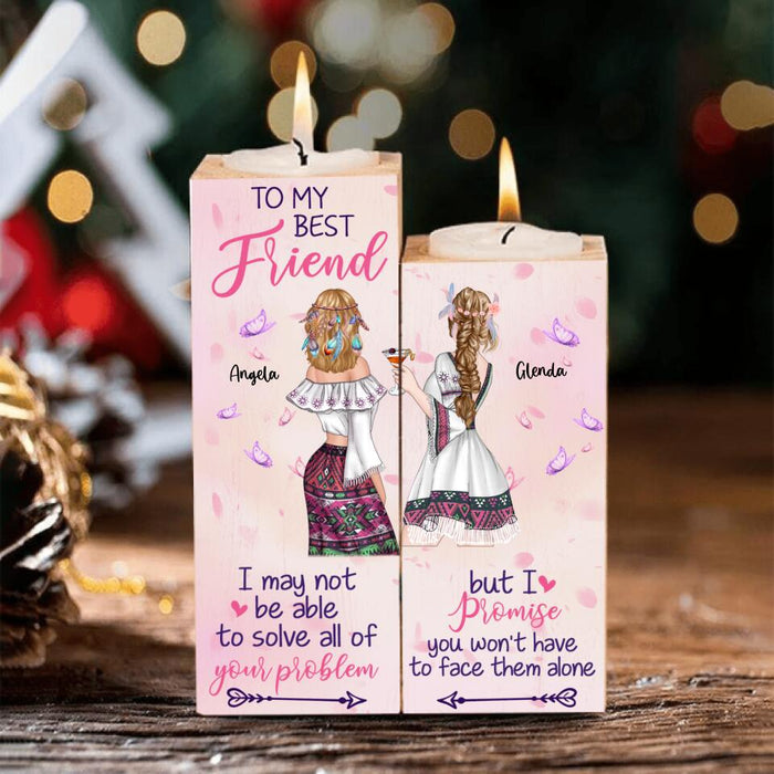 Personalized To My Best Friends Pillow Cover/Candle Holder - Best Gift For Friends - You Are My Sister My Best Friend My Soul Mate & The Best Part Of Me