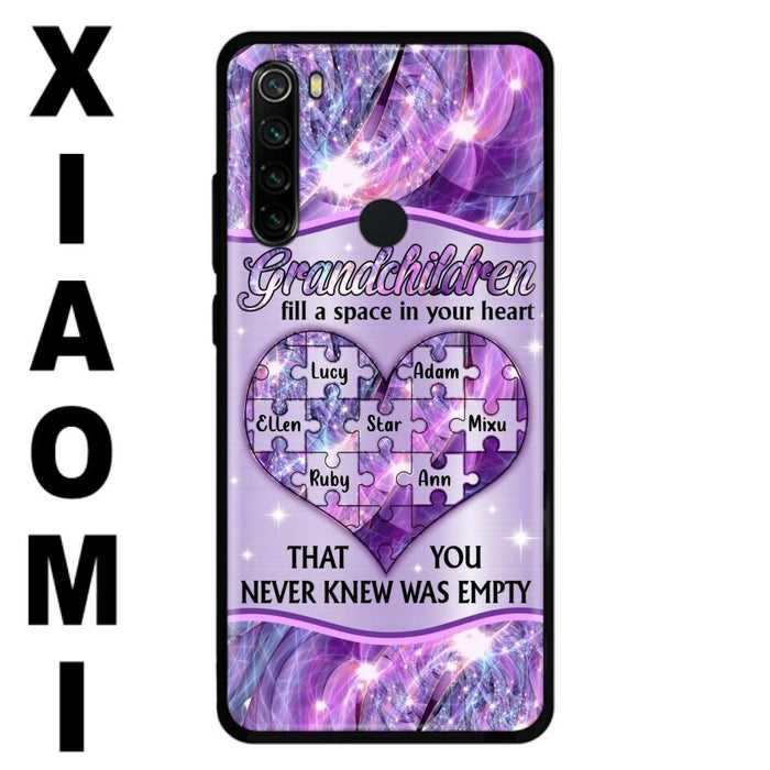 Personalized Grandchildren Phone Case - Up to 7 Kids - Mother's Day Gift Idea For Grandma - Grandchildren Fill A Space In Your Heart That You Never Knew Was Empty - Case For Xiaomi/ Oppo/ Huawei