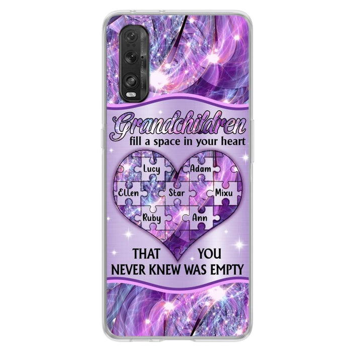 Personalized Grandchildren Phone Case - Up to 7 Kids - Mother's Day Gift Idea For Grandma - Grandchildren Fill A Space In Your Heart That You Never Knew Was Empty - Case For Xiaomi/ Oppo/ Huawei